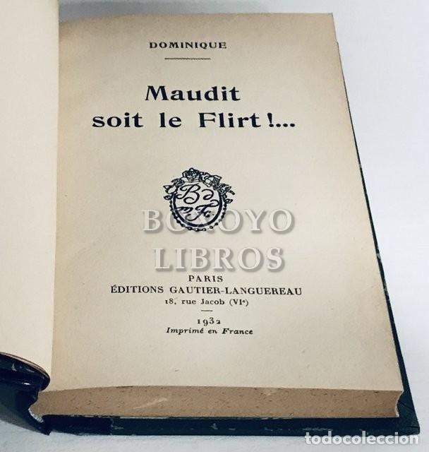 Libros antiguos: DOMINIQUE. Maudit soit le flirt !... - Foto 2
