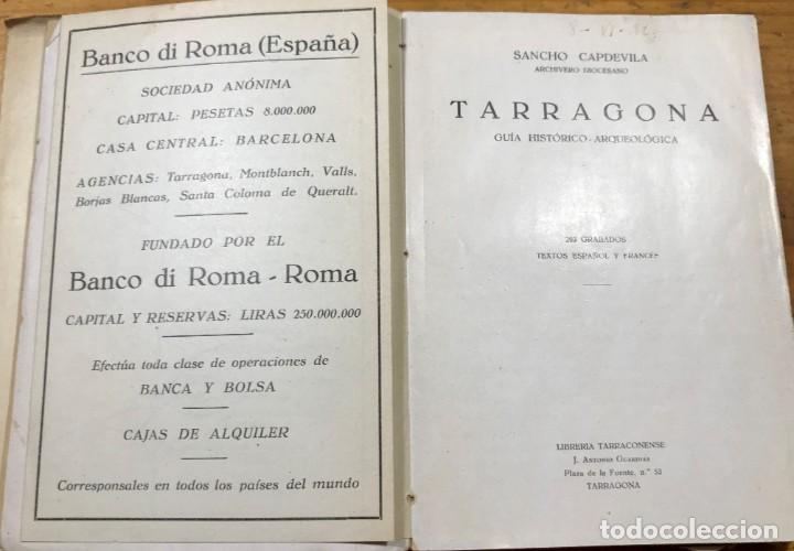 Libros antiguos: Guia historica de Tarragona - Foto 2