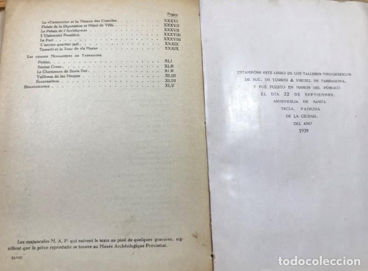 Libros antiguos: Guia historica de Tarragona - Foto 7