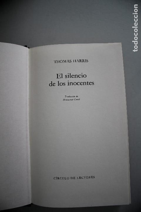 Libros antiguos: EL SILENCIO DE LOS INOCENTES THOMAS HARRIS - Foto 1