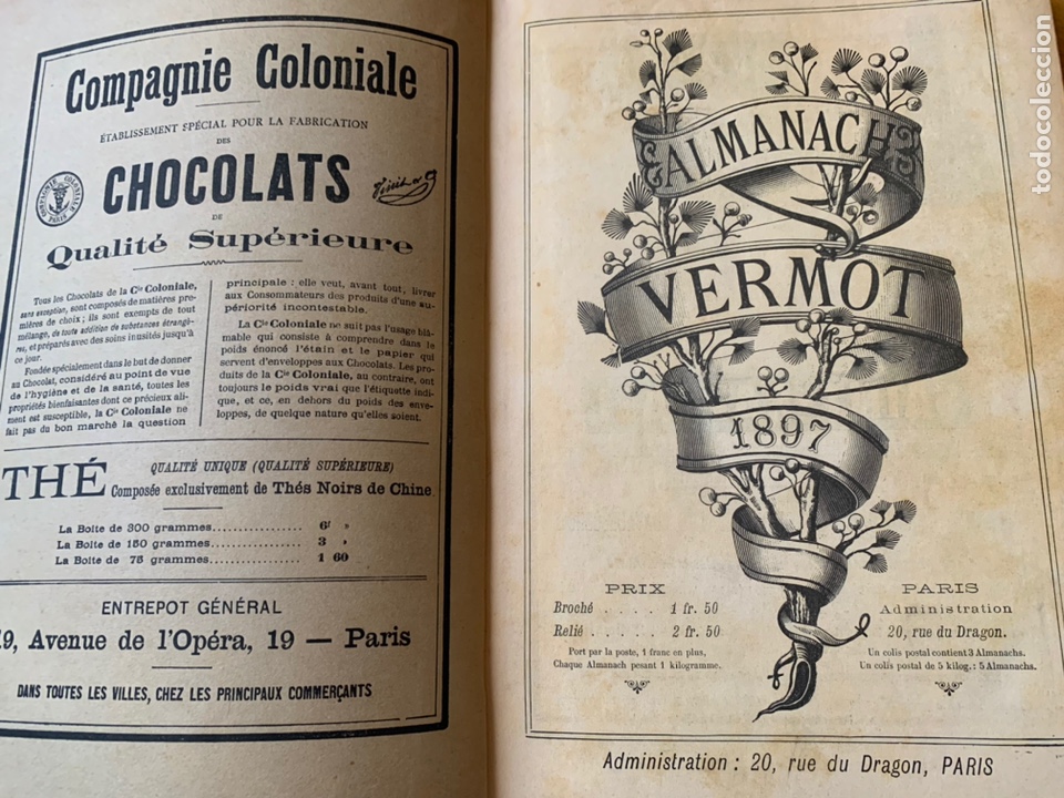 Libros antiguos: L- Almanach Vermot, 1887 - Foto 4