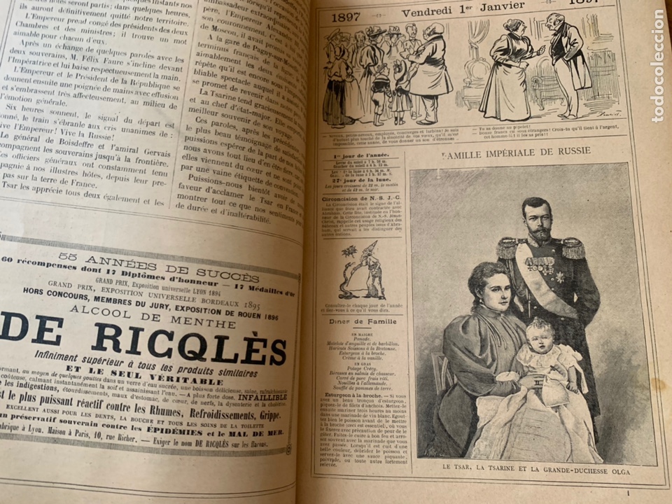 Libros antiguos: L- Almanach Vermot, 1887 - Foto 5