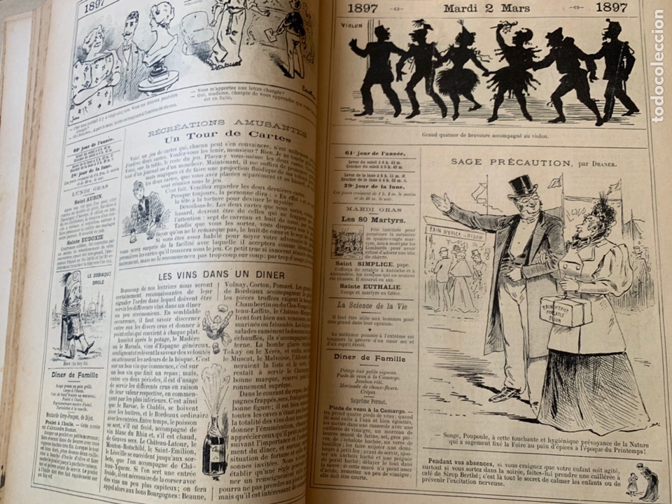 Libros antiguos: L- Almanach Vermot, 1887 - Foto 6