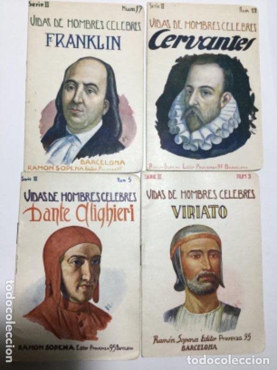 Libros antiguos: Vidas de hombres celebres - 4 ejemplares - Foto 1
