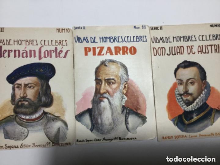 Libros antiguos: Vidas de hombres celebres - 3 ejemplares - Foto 1