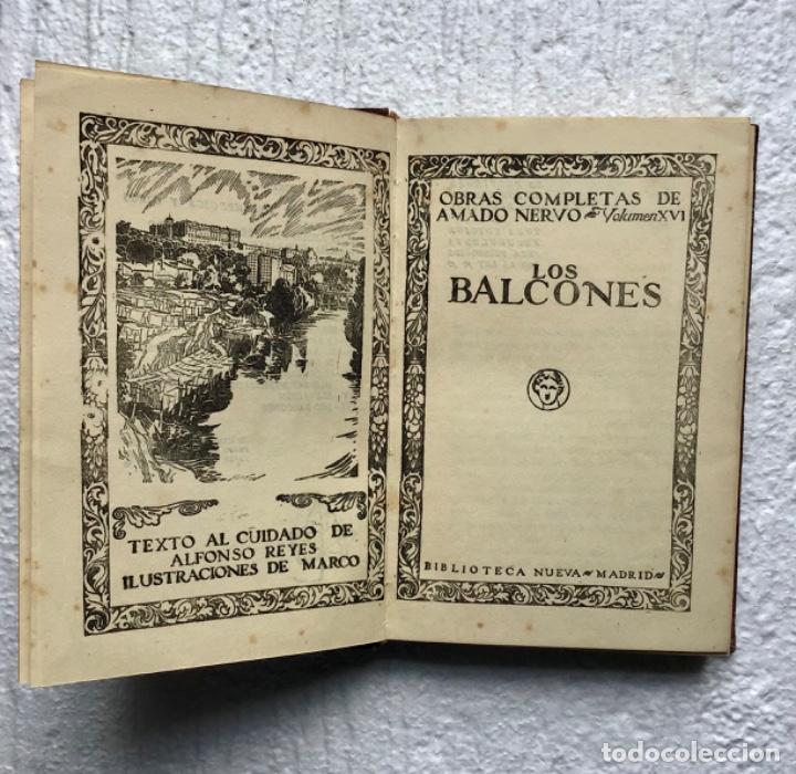 Libros antiguos: Los balcones. Amado Nervo. 1920 - Foto 1