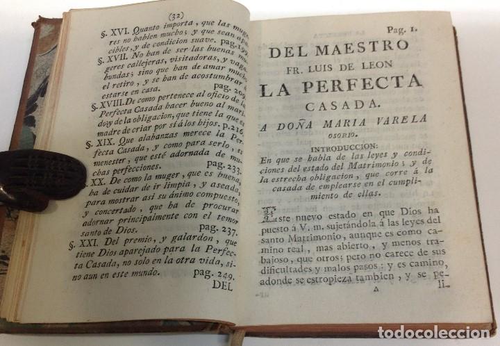 Libros antiguos: FRAY LUIS DE LEON ... LA PERFECTA CASADA ... 1786 - Foto 3