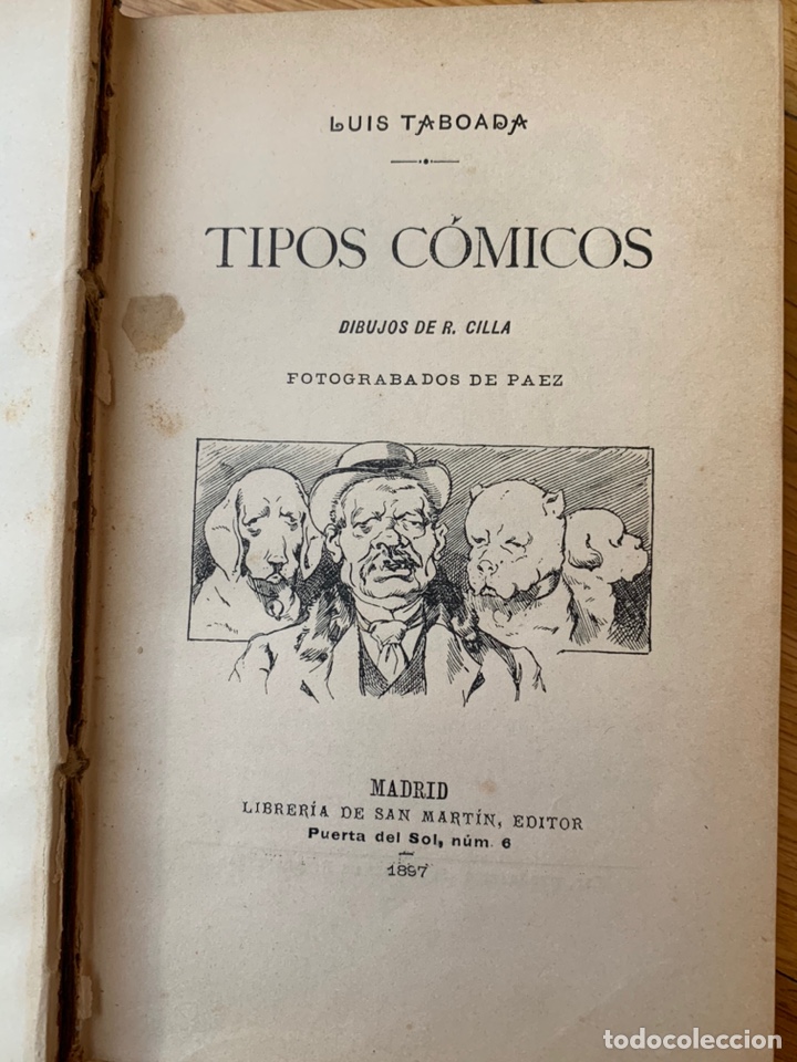 Libros antiguos: L- Tipos C&oacute;micos, Luis Taboada, 1897 - Foto 3