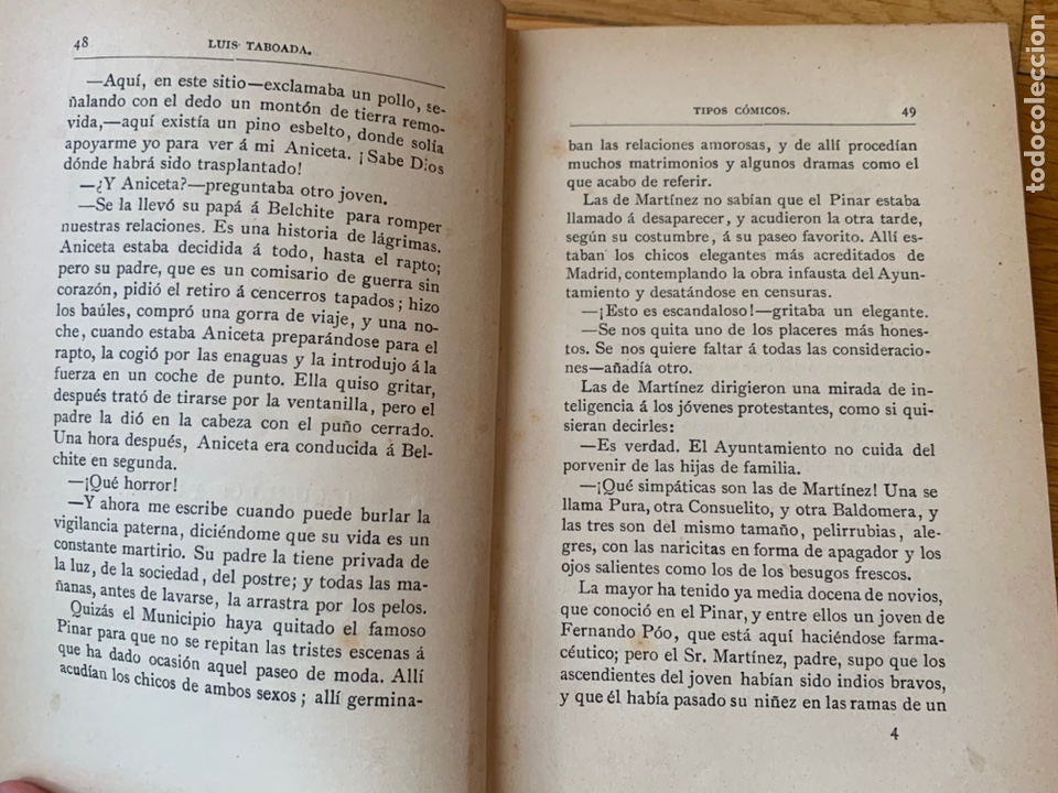 Libros antiguos: L- Tipos C&oacute;micos, Luis Taboada, 1897 - Foto 7