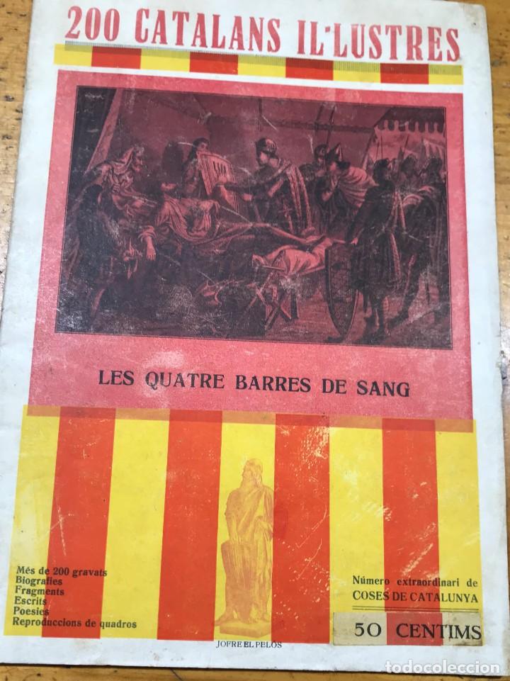 Libros antiguos: 200 CATALANS IL-LUSTRES - Foto 1