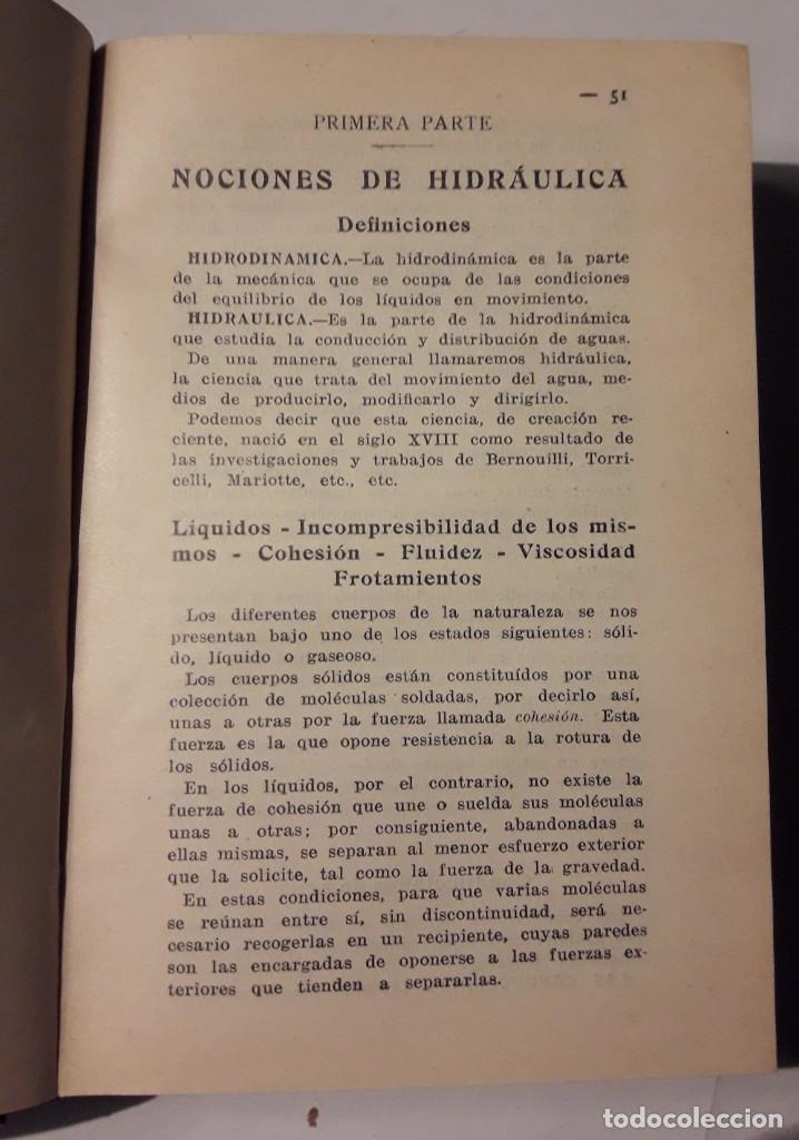 Libros antiguos: AGENDA URALITA 1933. Ejemplar numerado. Ingeniero A. Landaluce (Formulario de Hidráulica) - Foto 4 - 208301871
