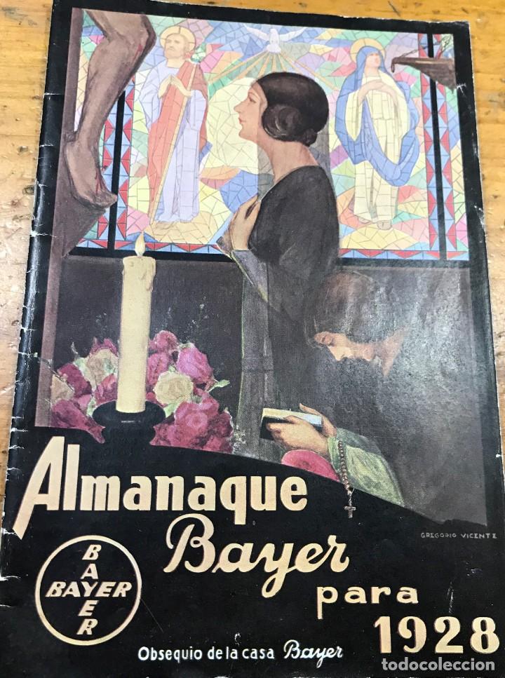 Libros antiguos: ALMANAQUE BAYER PARA 1928 - Foto 1