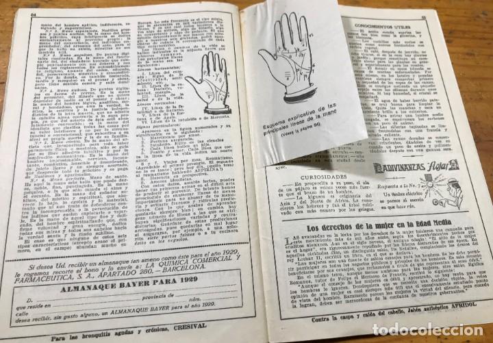 Libros antiguos: ALMANAQUE BAYER PARA 1928 - Foto 5