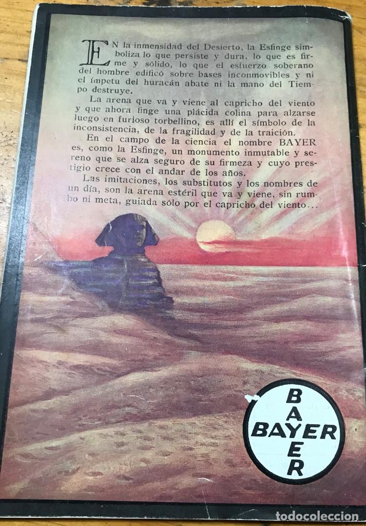 Libros antiguos: ALMANAQUE BAYER PARA 1928 - Foto 6