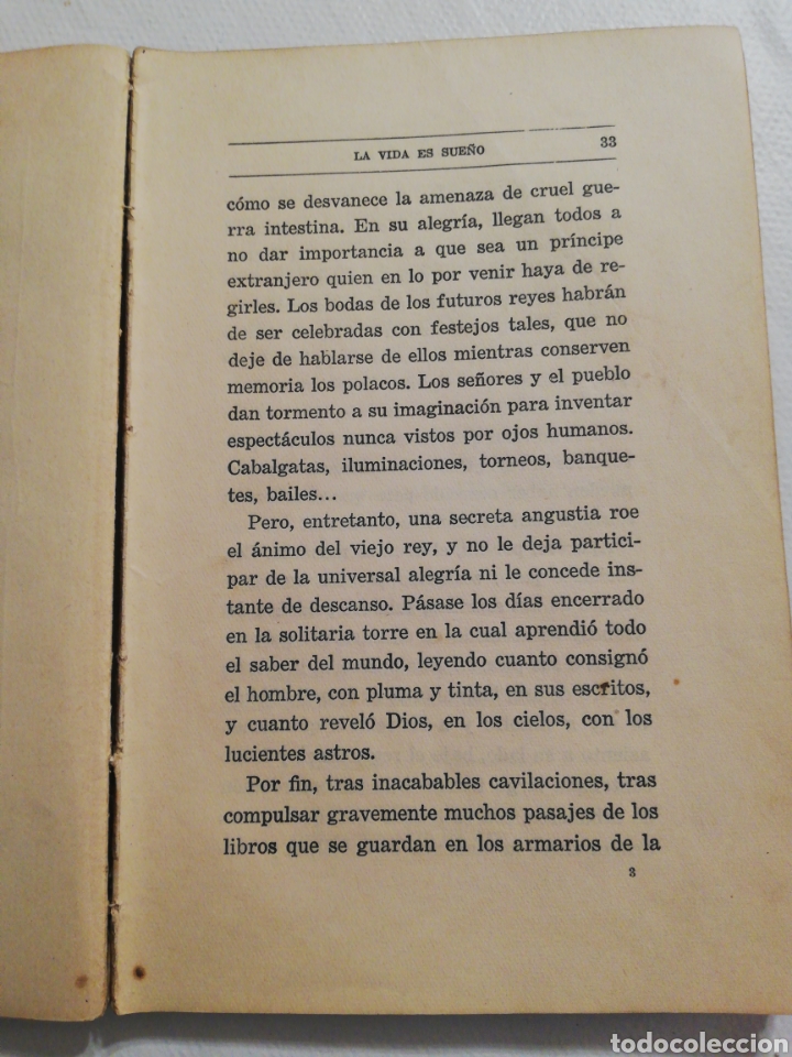Libros antiguos: La Vida es sue&ntilde;o _ Calder&oacute;n de la Barca - Foto 2