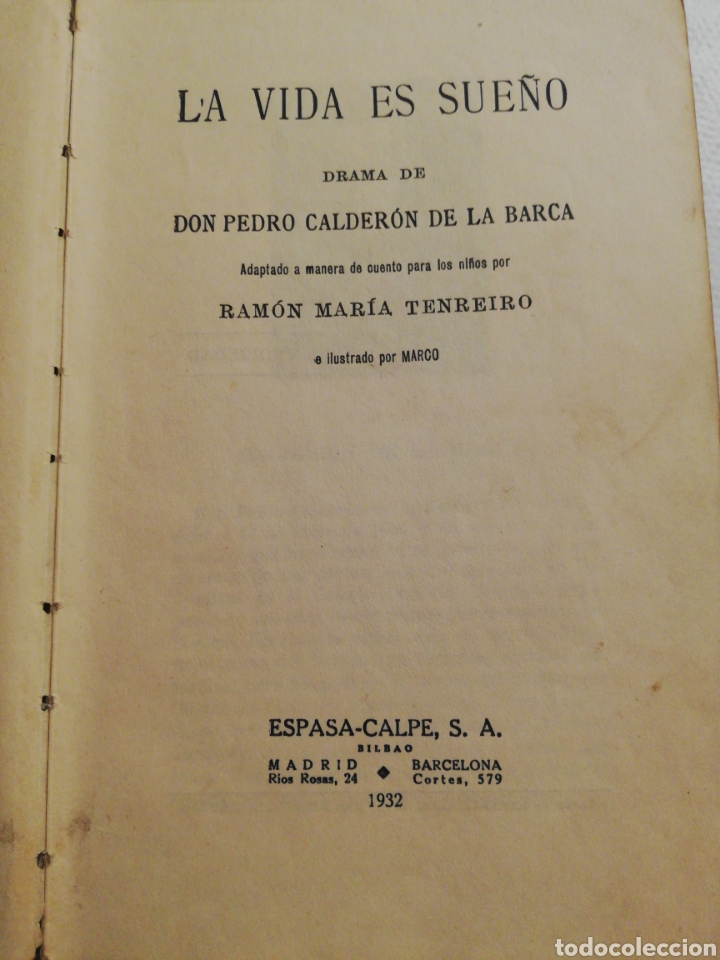 Libros antiguos: La Vida es sue&ntilde;o _ Calder&oacute;n de la Barca - Foto 1