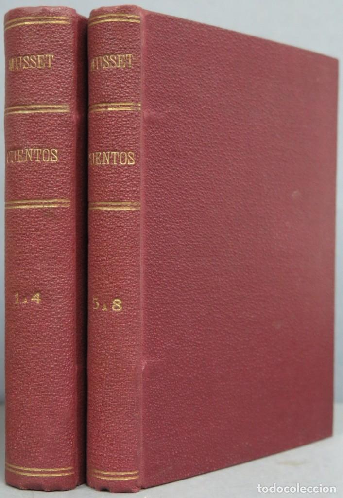 Libros antiguos: 1919.- CUENTOS. MUSSET. 8 TOMOS - Foto 1