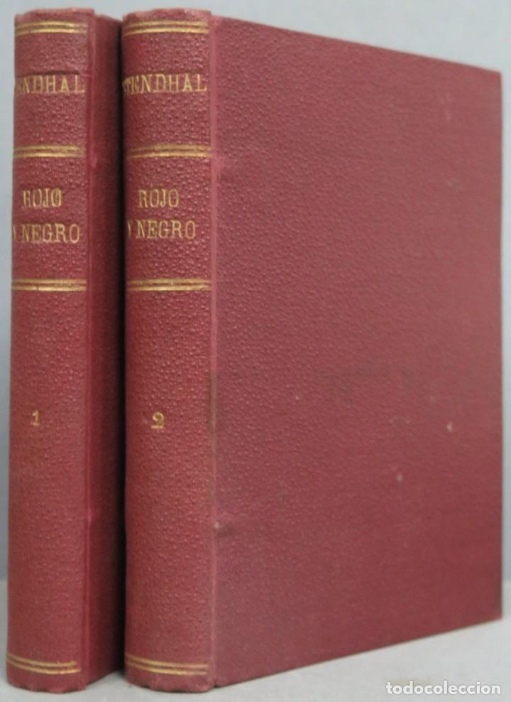 Libros antiguos: ROJO Y NEGRO. STENDHAL. 2 TOMOS - Foto 1