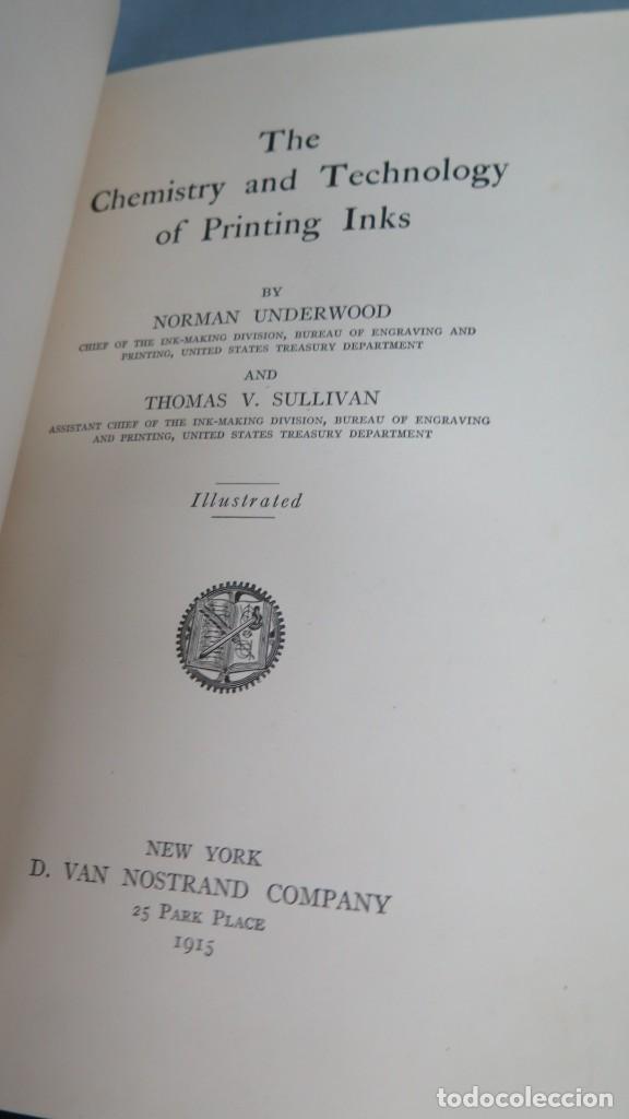 Libros antiguos: 1915.- PRINTING INKS. UNDERWOOD. SULLIVAN - Foto 3
