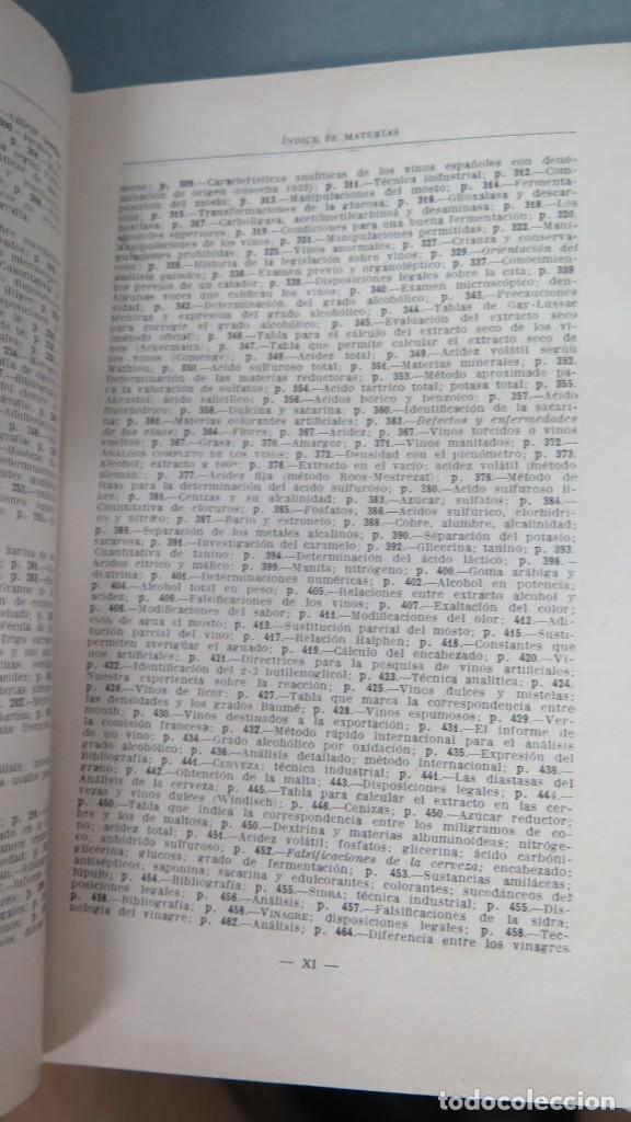 Libros antiguos: AN&Aacute;LISIS DE ALIMENTOS. MIGUEL COMENGE - Foto 7