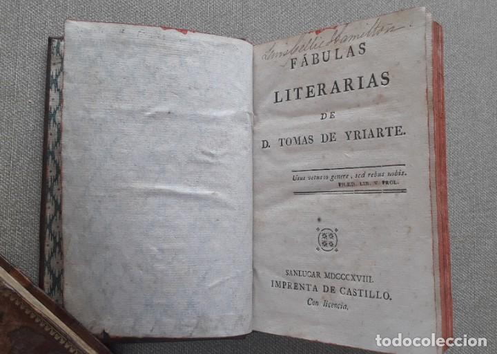 Old books: F&aacute;bulas Literarias de Tom&aacute;s Iriarte 1818