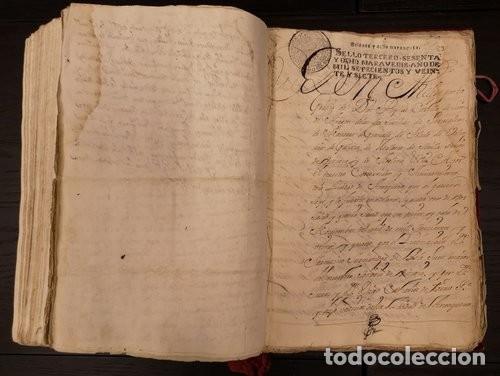 Libros antiguos: Documento Casta&ntilde;o 1. Libro. A&ntilde;o 1716 - Foto 8