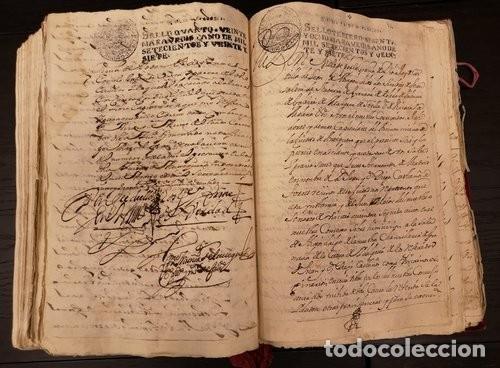 Libros antiguos: Documento Casta&ntilde;o 1. Libro. A&ntilde;o 1716 - Foto 9
