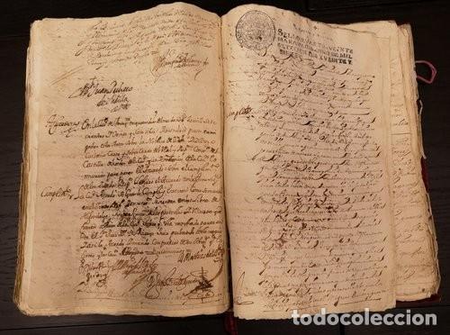 Libros antiguos: Documento Casta&ntilde;o 1. Libro. A&ntilde;o 1716 - Foto 10