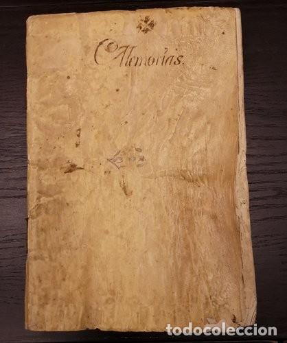 Libros antiguos: Documento A&ntilde;o 1779. Libro Memorias - Foto 1