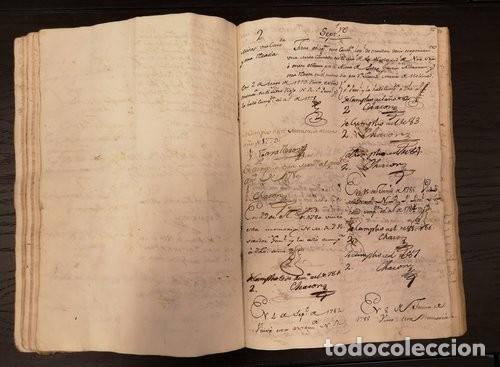 Libros antiguos: Documento A&ntilde;o 1779. Libro Memorias - Foto 5