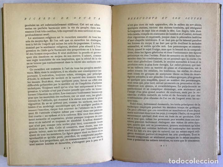 Libros antiguos: BERRUGUETE Y SU OBRA. - ORUETE, Ricardo de. - Foto 4