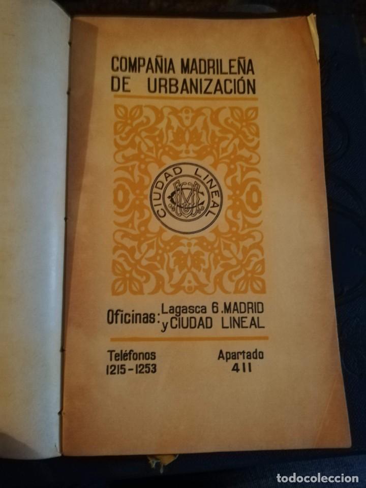 Libros antiguos: DATOS ACERCA DE LA CIUDAD LINEAL. 1911. - Foto 2