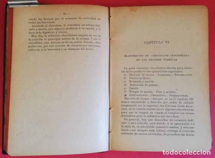 Libros antiguos: FABRICACI&Oacute;N DE CHOCOLATES. 1908 - Foto 5
