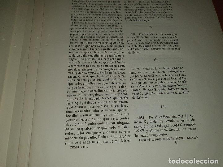 Libros antiguos: Apendice. Extracto de documentos explicando el valor de la moneda que corrio reinos de castilla y... - Foto 5