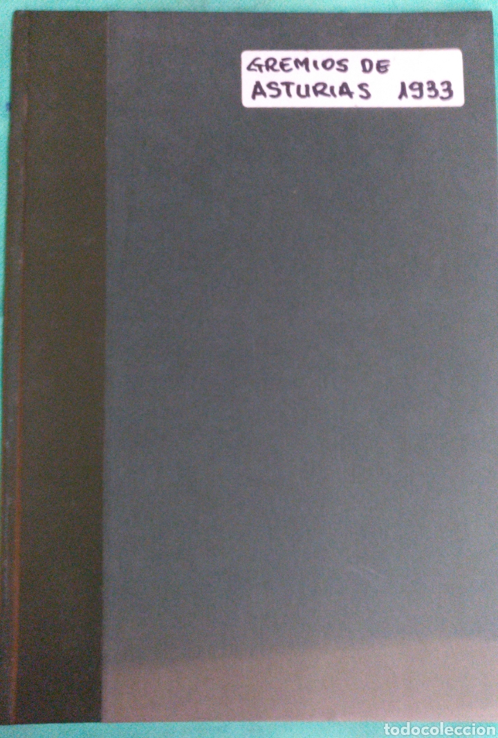Antiquarische B&uuml;cher: INDICE POR GREMIOS COMERCIANTES INDUSTRIALES ASTURIAS.1933