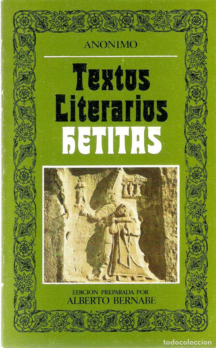 Libros antiguos: TEXTOS LITERARIOS HETITAS - ANONIMO - Foto 1