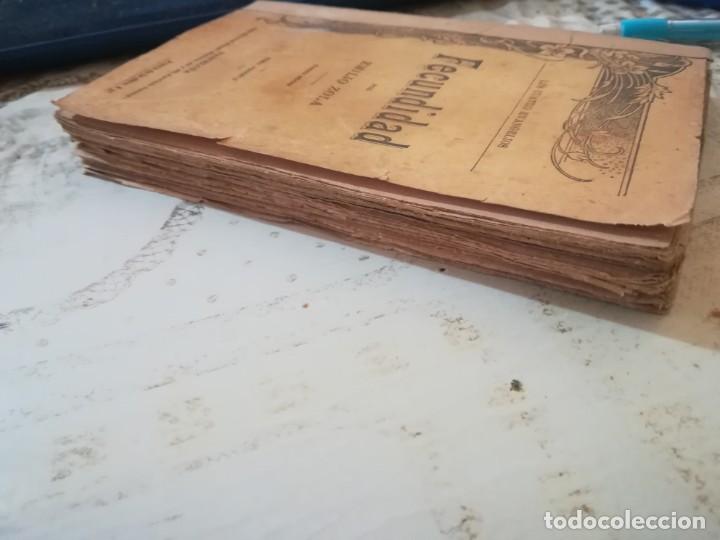 Libros antiguos: Fecundidad - Emilio Zola - 1900 - Foto 8