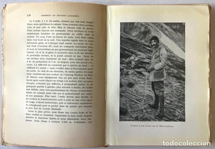 Libros antiguos: COMMENT ON DEVIENT ALPINISTE. - INGLE FINCH, George. - Foto 3