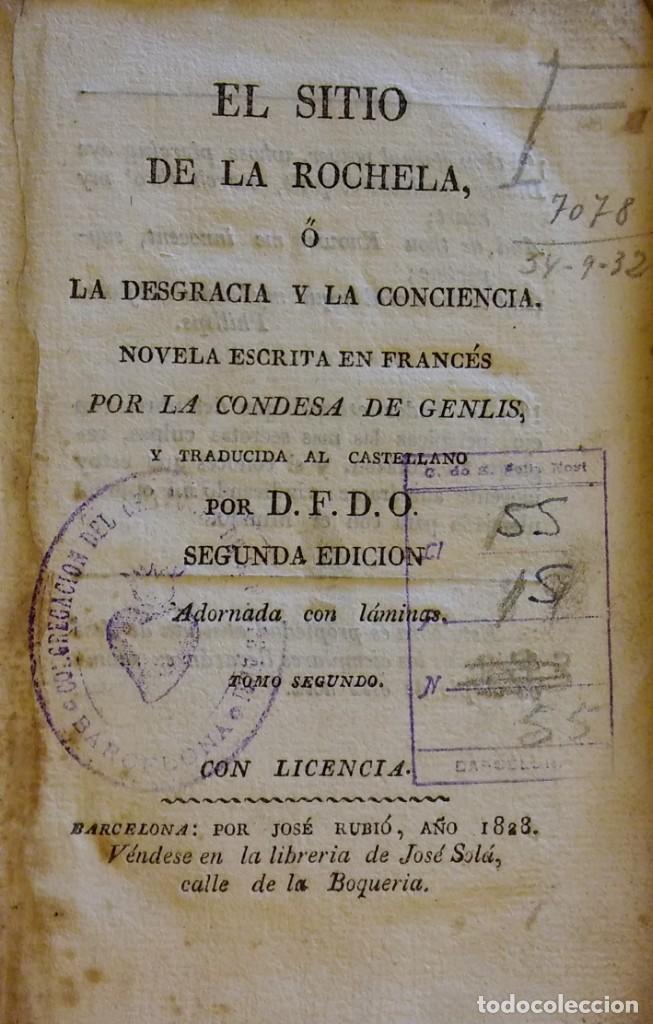 Libros antiguos: El sitio de la Rochela. Barcelona, 1828. Tomo 2 - Foto 1