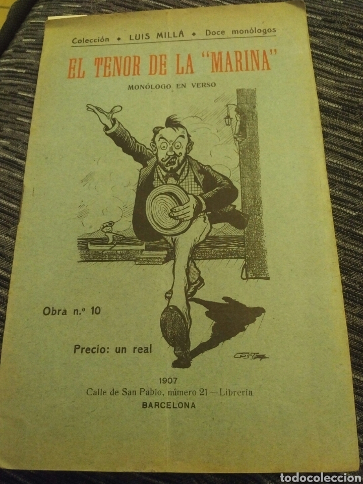 Libros antiguos: El tenor de la Marina. Barcelona, 1907 - Foto 1