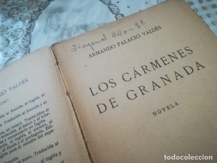 Libros antiguos: Los C&aacute;rmenes de Granada - Armando Palacio Vald&eacute;s - 1927 - Foto 3