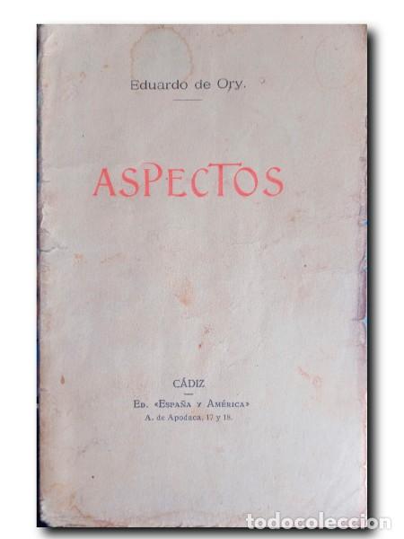 Libros antiguos: ASPECTOS. Ory, Eduardo De - Foto 1