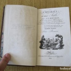 Libros antiguos: CONSEILS A MA FILLE, TOMO I, 1812. J.N. BOUILLY . CON GRABADOS. Lote 211920948