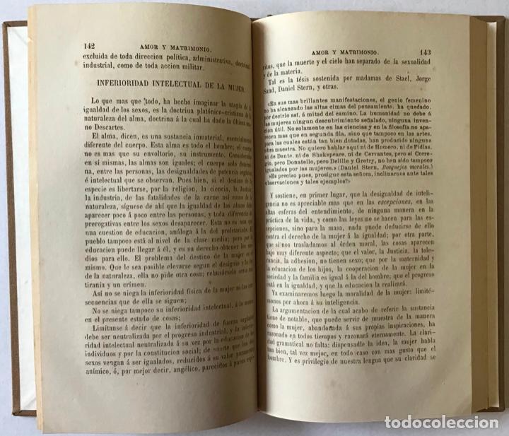 Libros antiguos: AMOR Y MATRIMONIO. - PROUDHON, P. J. - Foto 4