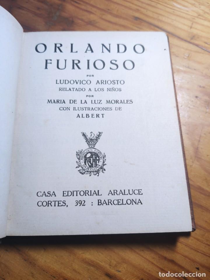 Libros antiguos: ORLANDO FURIOSO . COLECCION ARALUCE - Foto 3