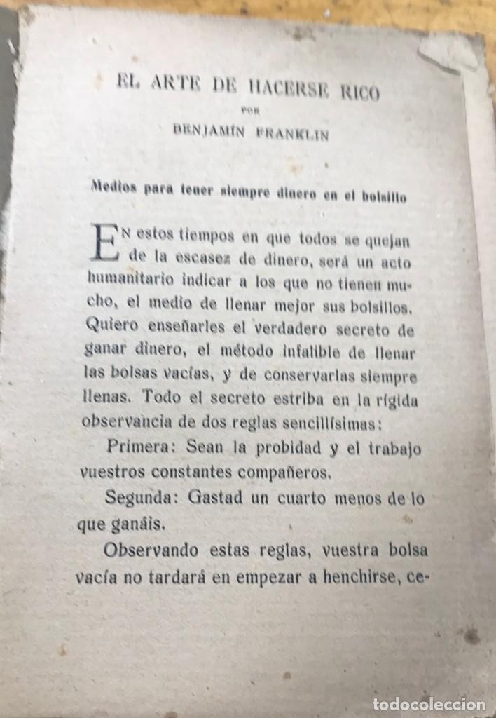 Libros antiguos: EL ARTE DE HACERSE RICO - Foto 2