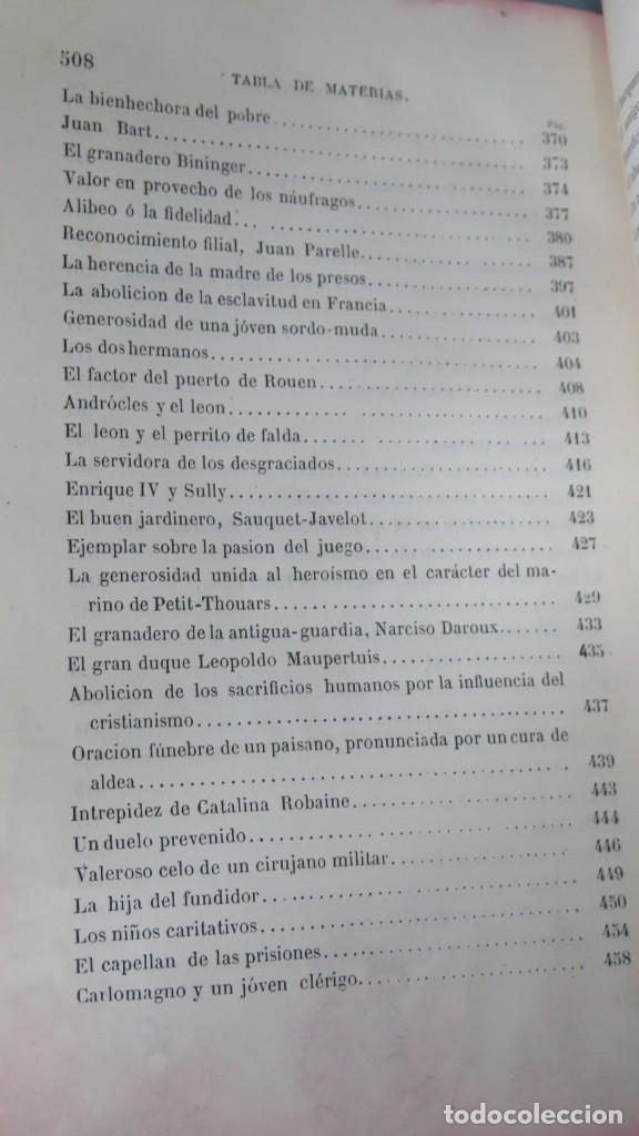 Libros antiguos: 1874.- LOS BUENOS EJEMPLOS O LA MORAL EN ACCION. GARNIER - Foto 9