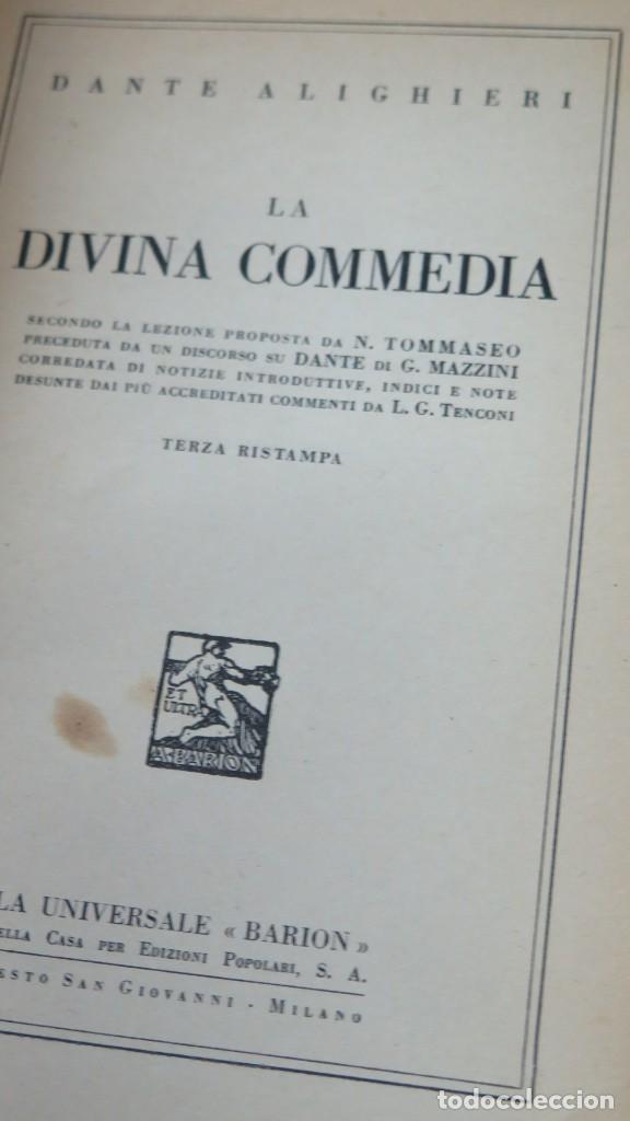 Libros antiguos: LA DIVINA COMEDIA. DANTHE ALIGHIERI - Foto 2