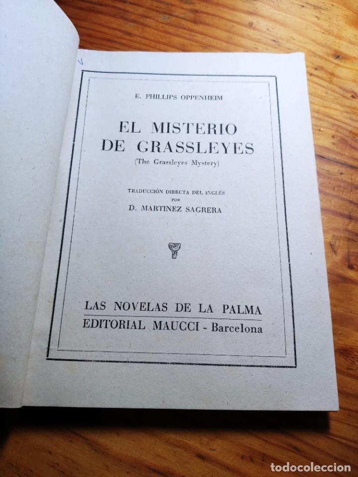 Libros antiguos: EL MISTERIO DE GRASSLEYES. E. PHILLIPS OPPENHEIM - Foto 2