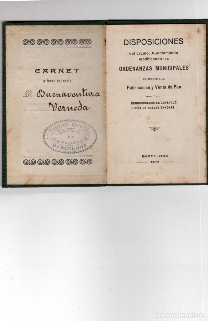 Libros antiguos: gremio de panaderos de barcelona 1917 - Foto 2
